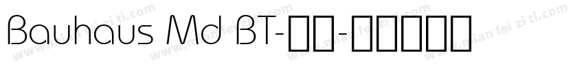 Bauhaus Md BT-普通字体转换